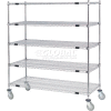 Nexel® Open Side Wire Stock Picker Truck w / 5 étagères de fil, 1200 lb. Capuchon, 48"L x 24"L x 69"H