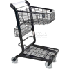 VersaCart® Flatbed Retail Shopping Cart 2 Cu Ft Metallic Gray 101-350-B-MTG
