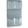 Global Approved 252063, Wall Mount Brochure HLR W/4 Pockets, 9,5"W x 16"H, CLR