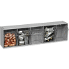 Quantum Tip Out Storage Bin QTB305 - 5 Compartments Gray