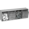 Astuce de quantique sur stockage Bin QTB304 - 4 compartiments gris