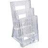 Azar Displays 252305 3-Tier Bi-Fold Size Countertop Brochure Holder, 6.25" x 11.75"