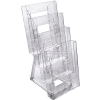 Azar Displays 252307 4-Tier Bi-Fold Size Countertop Brochure Holder, 6.25" x 13.25"