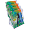 Azar Displays 252311 4-Tier Letter Size Countertop Brochure Holder, 9" x 16.5"