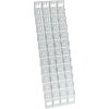 Azar Displays 252327 48-Pocket Tri-Fold Size Wall Mount Display, 19" x 38", Acrylic ,1 Piece