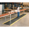 Apache Mills Soft Foot Ribbed Surface Mat 3/8" Thick 3' x Up to 60' Black/Yellow Border