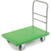 Global Industrial Plastic Deck Flatbed Platform Truck 36" x 24", 1000 Lb. Capacity