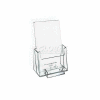 Azar Displays 252922 Tri-Fold Brochure Holder W/ Business Card Pocket, 4" x 7.25"