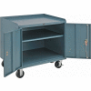 Global Industrial™ Mobile Service Bench Cabinet w / Steel Square Edge Top, 36"W x 26"D, Gray