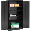 Tennsco Standard Storage Cabinet, Turn Handle, 36"Wx18"Dx72"H, Black, Unassembled