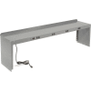 Global Industrial Steel Power Riser, 72"W x 15"D, Gray