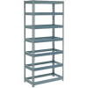 Global Industrial™ Extra Heavy Duty Shelving 36"W x 12"D x 96"H With 7 Shelves, No Deck, Gray
