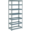 Global Industrial Extra Heavy Duty Shelving 36"W x 12"D x 96"H With 7 Shelves, No Deck, Gray