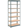 Global Industrial™ Heavy Duty Shelving 36"W x 12"D x 96"H With 7 Shelves - Wood Deck - Gray