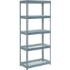 Global Industrial™ Extra Heavy Duty Shelving 36"W x 18"D x 84"H With 6 Shelves, Wire Deck, Gry