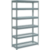 Global Industrial™ Extra Heavy Duty Shelving 48"W x 24"D x 60"H With 6 Shelves, Wire Deck, Gry