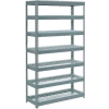 Global Industrial™ Extra Heavy Duty Shelving 48"W x 12"D x 84"H With 7 Shelves, Wire Deck, Gry