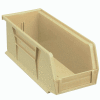 Global Industrial Plastic Stack & Hang Bin, 4-1/8"W x 10-7/8"D x 4"H, Beige - Pkg Qty 12