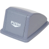 Global Industrial™ recyclage poubelle couvercle - gris 13" W x 18 H « D x 9"