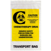 Reclosable Chemotherapy Drug Transport Bags, 4 mil, 12" x 15", Clear, Case of 500