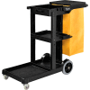 Global Industrial™ Janitor Cart Black avec 25 gallons Sac en vinyle