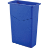 Global Industrial™ Slim Trash Can, 23 gallons, bleu