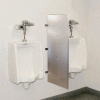 Global Industrial™ Bathroom Stainless Steel Urinal Screen 18 x 42