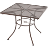 Global Industrial™ Table de café d’extérieur carrée de 36 po, maille d’acier, bronze