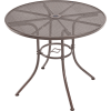 Global Industrial™ Table de café d’extérieur ronde de 36 po, maille d’acier, bronze