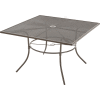 Global Industrial™ Table de café d’extérieur carrée de 48 po, maille d’acier, bronze