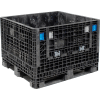 ORBIS HDMP4845-34-22 BulkPak Folding Bulk Shipping Container - 48"L x 45"W x 34"H, 1800 Lb Cap Black