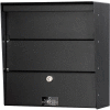 Jayco LLAHW Wall Mount Horizontal Aluminum Letter Locker Mailbox Black