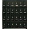 24 Doors Cell Phone Locker 22"W x 16"D x 26"H Black with Combo Locks