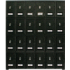 United Visual Products 4-Tier 24 Door Locker avec serrures combinées, 22 » L x 16"P x 26"H, Blk, assemblé