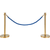 Global Industrial™ Blue Vinyl Braided Rope 59" With Ends For Portable Gold Post