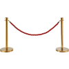 Global Industrial™ Red Vinyl Braided Rope 59" With Ends For Portable Gold Post