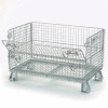 Folding Wire Container GJR5 32x20x21 1/2" Mesh Size 1000 Lb. Capacity