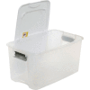Sterilite 19889804 Clear Storage Tote With Lid 70 Quart 26-1/8x16-1/4x13-1/2 - Pkg Qty 4