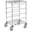 Global Industrial 21"L x 24"W x 40"H H Chrome Wire Cart - 4 Level