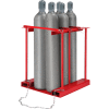 Global Industrial™ Forkliftable Cylinder storage Caddy, Stationnaire pour 6 cylindres