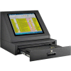 Global Industrial™ Countertop LCD Console Computer Cabinet, Noir