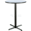 KFI 30 » Table ronde de restaurant de hauteur de bar, gris