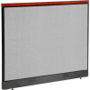 Interion® Deluxe bureau électrique cloison panneau, 60-1/4" W x 47-1/2" H, gris
