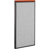 Interion® Deluxe Bureau cloison panneau, 24-1/4" W x 43-1/2" H, gris
