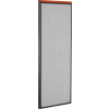 Interion® Deluxe Bureau cloison panneau, 24-1/4" W x 61-1/2" H, gris