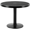 Global Industrial™ 36 » Table de café extérieure ronde, 29 » H, métal déployé, noir