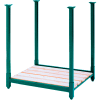Rack de pile portable Steel King®, terrasse en bois, 48 « L x 42 « P x 36 » H, vert