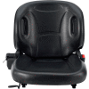 ™ Siège de chariot élévateur ergonomique universel industriel Global avec suspension et dossier incurvé, noir