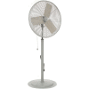 TPI 24" Oscillating Pedestal Fan, 2 Speed, 3800 CFM, 300W, 1/4 HP, Single Phase, Gray