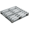 Global Industrial™ Stackable Open Deck Pallet, acier galvanisé, 2 voies, 36 « x36 », 8000 lb Stat Cap